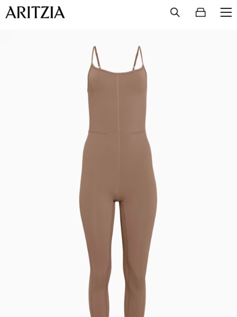 NWT Aritzia Wilfred Free Freestyle Jumpsuit in Deep Taupe (XS, Short /below 5'3)